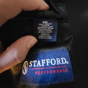 Stafford Performance Overcoat Size 42L Charcoal color
